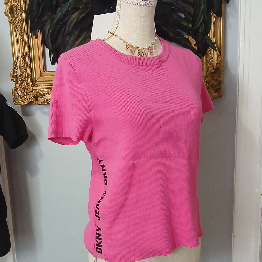DKNY Women's Pink Top